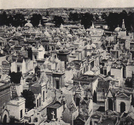 Frank Carpenter 1923 photo of Recoleta Cemetery