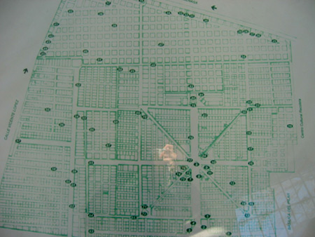July 2003 map, Recoleta Cemetery