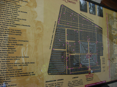 2003 gobBsAs map, Recoleta Cemetery