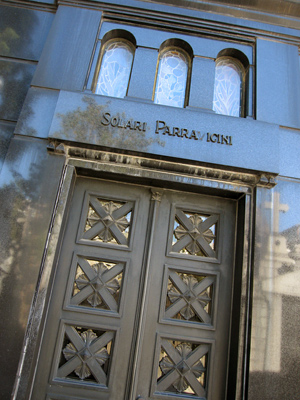 Solari Parravicini, Recoleta Cemetery