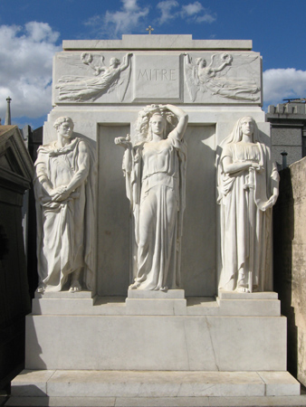 Bartolomé Mitre, Recoleta Cemetery