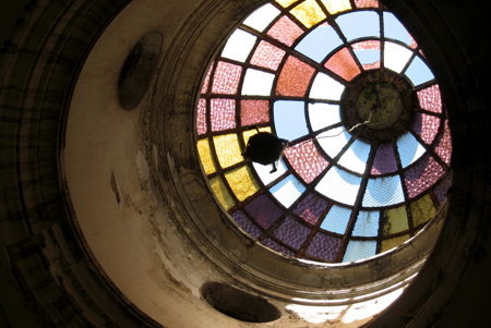 Broken stained glass, Recoleta Cemetery