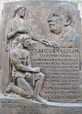 Perlotti plaque, Recoleta Cemetery Perlotti plaque, Recoleta Cemetery