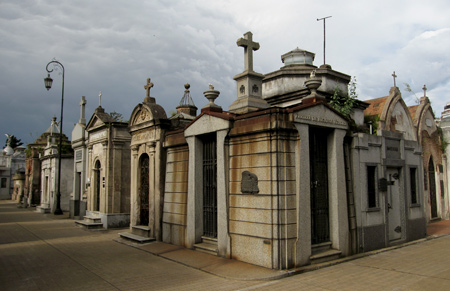 Cloudy sky panorama, Recoleta Cemetery