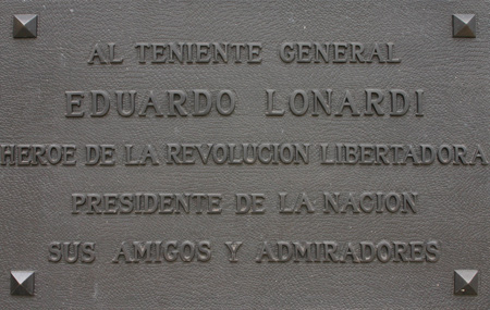 Eduardo Lonardi, Recoleta Cemetery