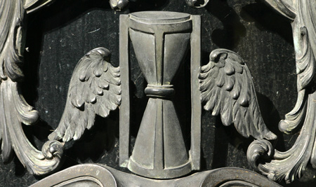 Winged hourglass, Recoleta Cemetery