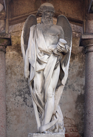  also receives angel wings in Recoleta Cemetery Several similar statues 