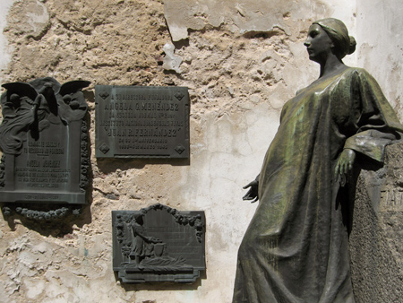 Angela Menéndez, Recoleta Cemetery