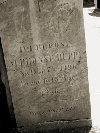 Alphonse Huppé, Recoleta Cemetery