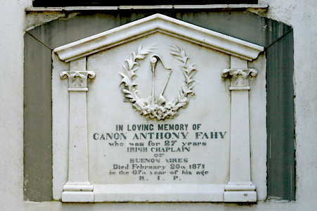 Father Fahy, Recoleta Cemetery