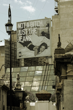 Advertising, Recoleta Cemetery