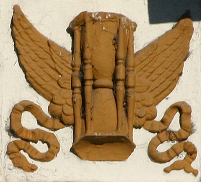 Winged hourglass, Recoleta Cemetery