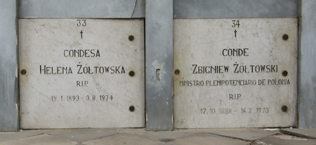 Conde & Condessa Zoltowski, Recoleta Cemetery