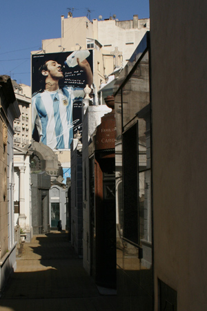 Advertising, Recoleta Cemetery