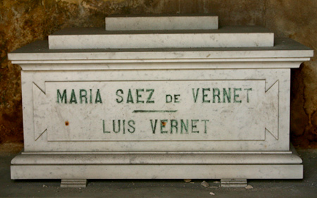 Luis Vernet, Recoleta Cemetery