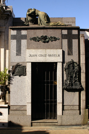 Juan Cruz Varela, Recoleta Cemetery