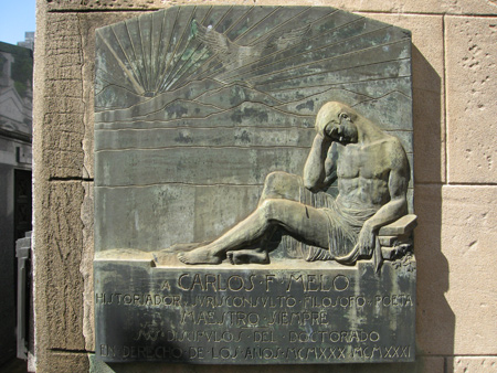 Carlos Francisco Melo, Recoleta Cemetery