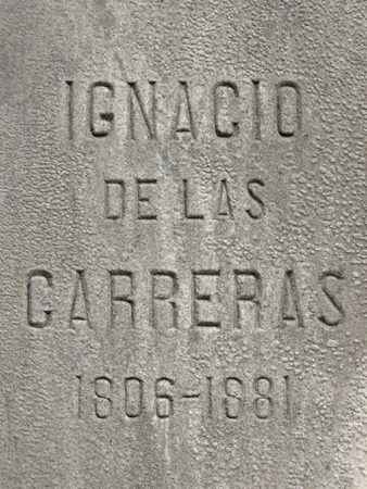Ignacio de las Carreras, Recoleta Cemetery