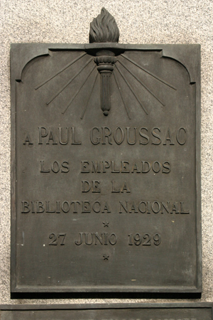 Paul Groussac, Recoleta Cemetery