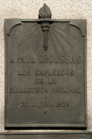 Paul Groussac, Recoleta Cemetery