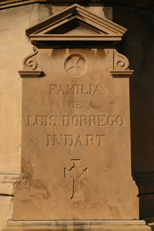 Dorrego Indart, Recoleta Cemetery