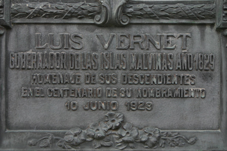 Luis Vernet, Recoleta Cemetery