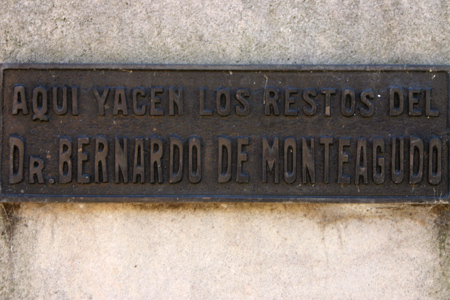 Bernardo de Monteagudo, Recoleta Cemetery
