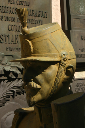 Guerreros del Paraguay, Recoleta Cemetery