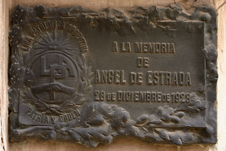 Recoleta Cemetery, Buenos Aires, Ángel de Estrada