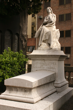 Buenos Aires, Recoleta Cemetery, Lucio Vicente López Buenos Aires, Recoleta Cemetery, Lucio Vicente López