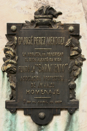 José Pérez Mendoza, Recoleta Cemeter