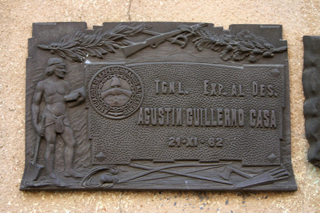 Agustín Guillermo Casa, Recoleta Cemetery