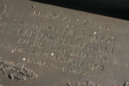 Buenos Aires, Recoleta Cemetery, Carlos Pellegrini, Jockey Club Buenos Aires, Recoleta Cemetery, Carlos Pellegrini, Jockey Club