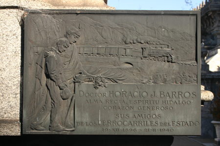 Horacio Barros, Recoleta Cemetery
