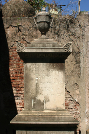Victorio García de Zuñiga, Recoleta Cemetery