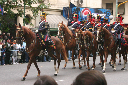 Entierro de Alfonsín, Avenida Callao