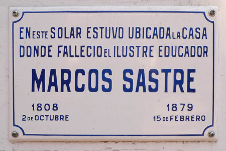 Marcos Sastre, Recoleta Cemetery
