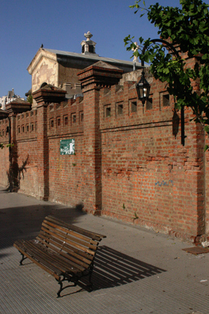 Exterior wall, Recoleta Cemetery