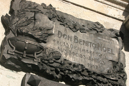 Benito Noel, Recoleta Cemetery