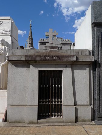 Dardo Rocha, Recoleta Cemetery