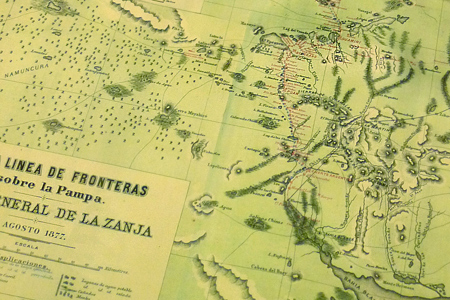 Zanja de Alsina map, Museo de la Patagonia