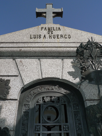 Luis Huergo, Recoleta Cemetery