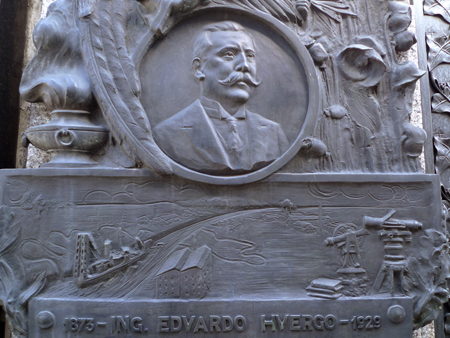 Eduardo Huergo, Recoleta Cemetery