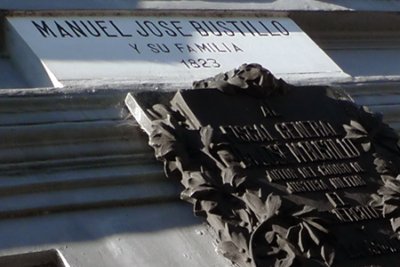 Alejandro Bustillo, Recoleta Cemetery