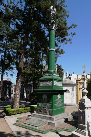 Guillermo Brown, Recoleta Cemetery