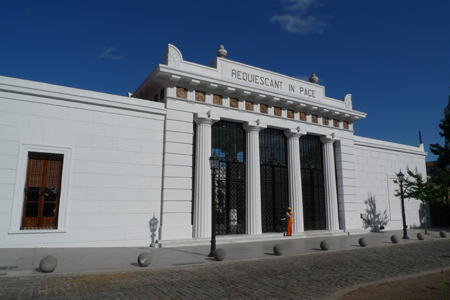 Recoleta Cemetery, main entrance gate Recoleta Cemetery, main entrance gate