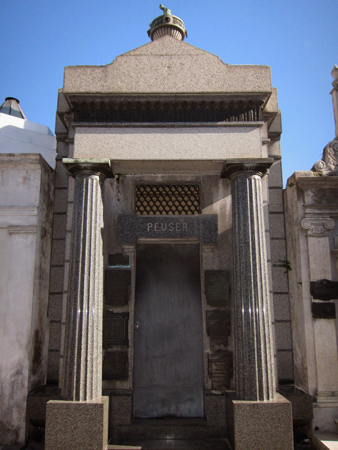 Recoleta Cemetery, Buenos Aires, Peuser