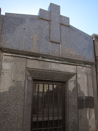 Recoleta Cemetery, Buenos Aires, Miguel Bencich