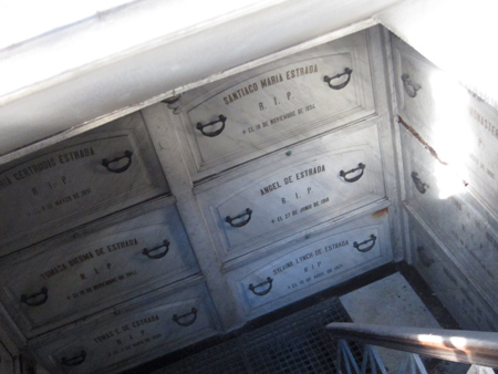 Recoleta Cemetery, Buenos Aires, Ángel de Estrada