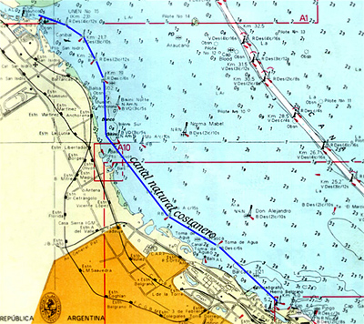 Canal Emilio Mitre map